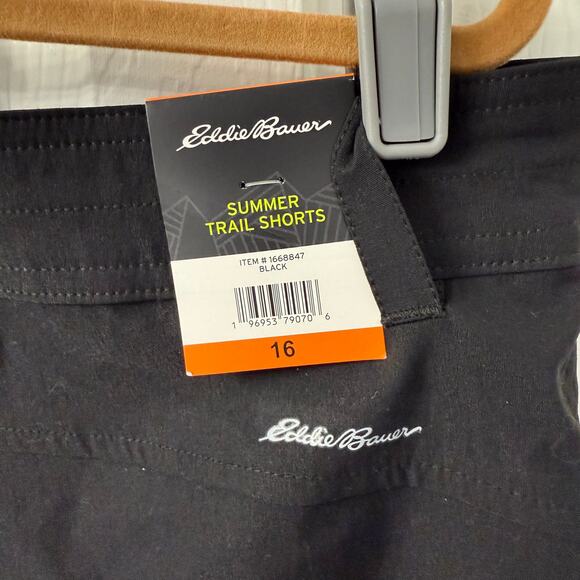 Eddie Bauer Summer Trail Shorts Size 16 - 6 Cargo Pockets UPF 30+ NWT - Picture 5 of 7